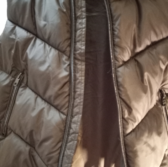 Zara Kids Collections Boys Puffer 8/9 Black Sleeveless Hooded Zippered Vest - Picture 8 of 14